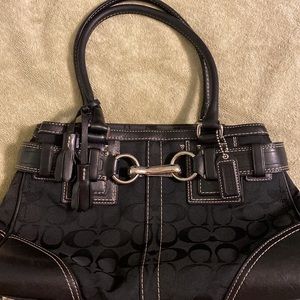 Coach Black Handbag-Exc Condition